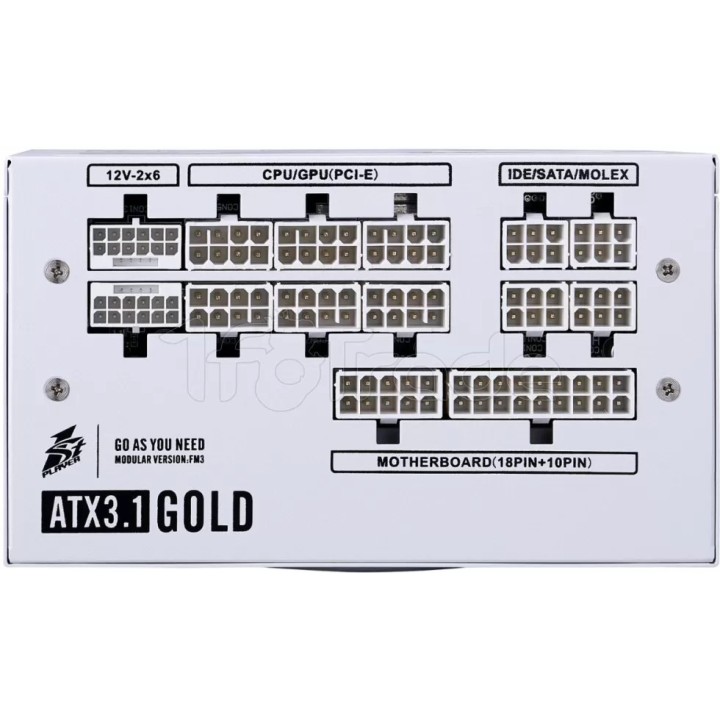 Alimentation ATX 1stPlayer NGDP Gold - 750W (Blanc) | Ordiland
