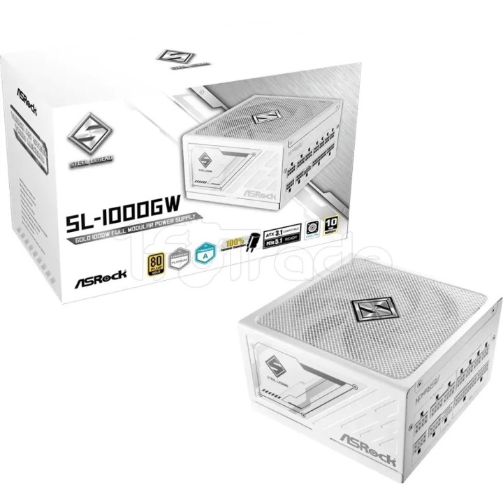 Alimentation ATX ASRock Steel Legend - 1000W (Blanc) | Ordiland