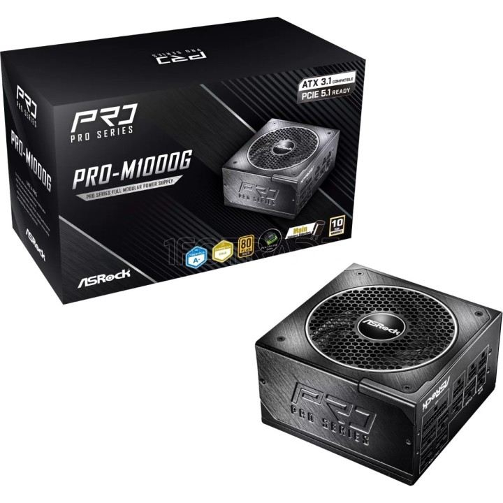 Alimentation ATX ASRock Pro-MG - 1000W (Noir) | Ordiland