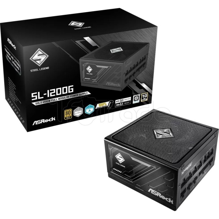 Alimentation ATX ASRock Steel Legend - 1200W (Noir) | Ordiland
