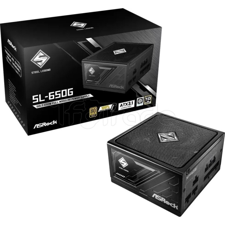 Alimentation ATX ASRock Steel Legend - 650W (Noir) | Ordiland