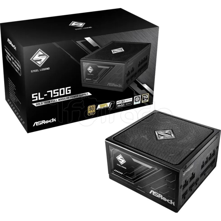 Alimentation ATX ASRock Steel Legend - 750W (Noir) | Ordiland