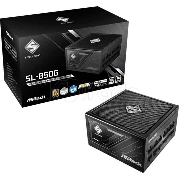Alimentation ATX ASRock Steel Legend - 850W (Noir) | Ordiland