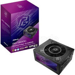 Alimentation ATX ASRock Phantom Gaming - 1300W (Noir) | Ordiland