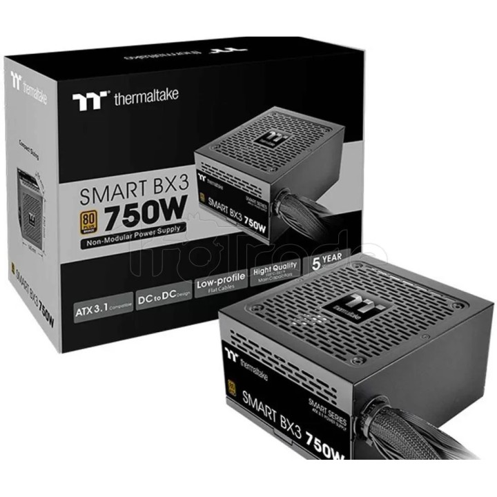 Alimentation ATX Thermaltake Smart BX3 - 750W (Noir) | Ordiland