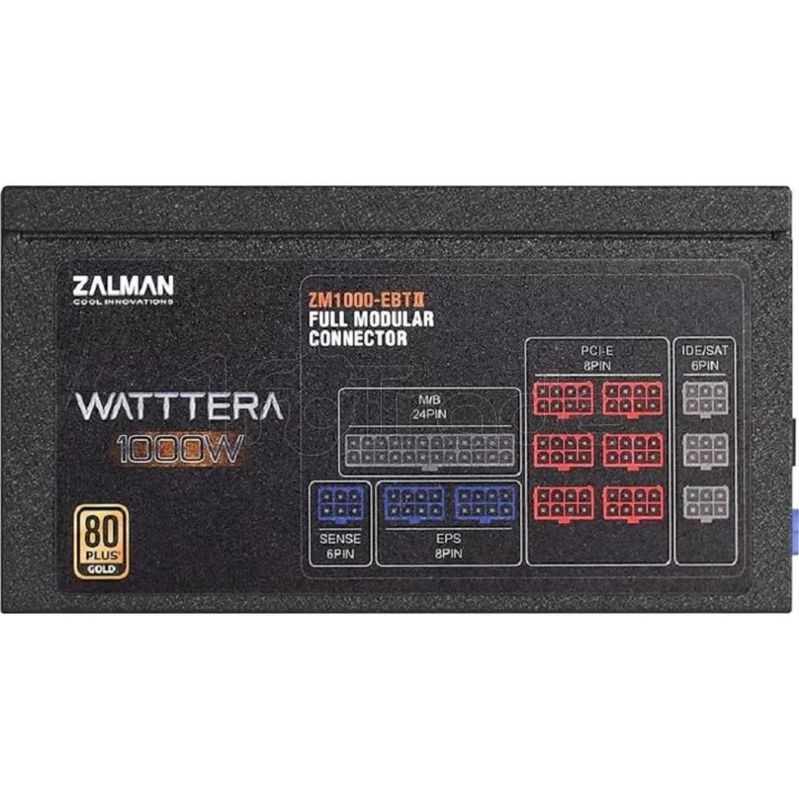 Alimentation ATX Zalman Wattera - 1000W (Noir) | Ordiland