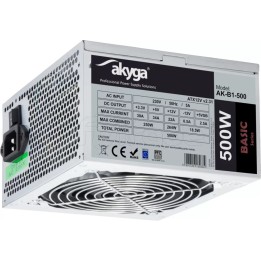 Alimentation ATX Akyga Basic AK-B1 - 500W (Gris) | Ordiland
