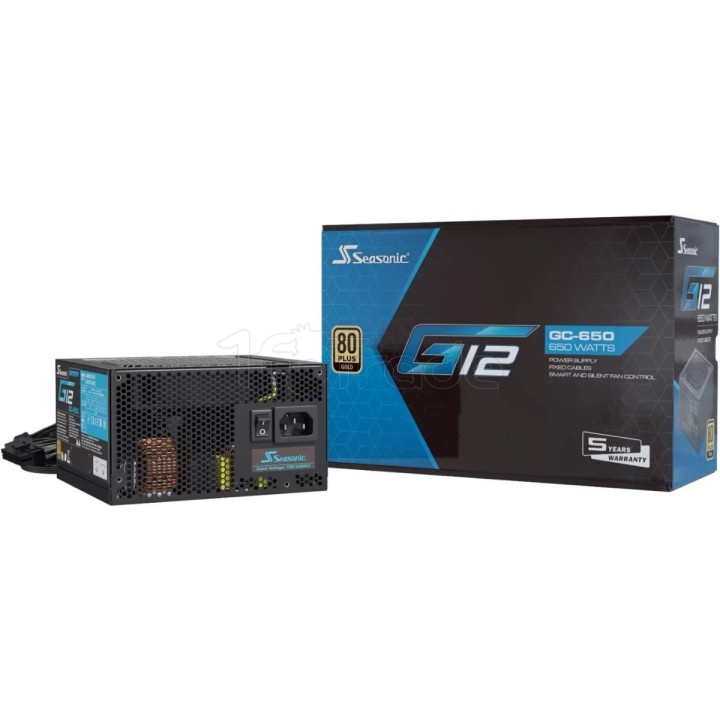 Alimentation ATX Seasonic G12 GC - 650W (Noir) | Ordiland