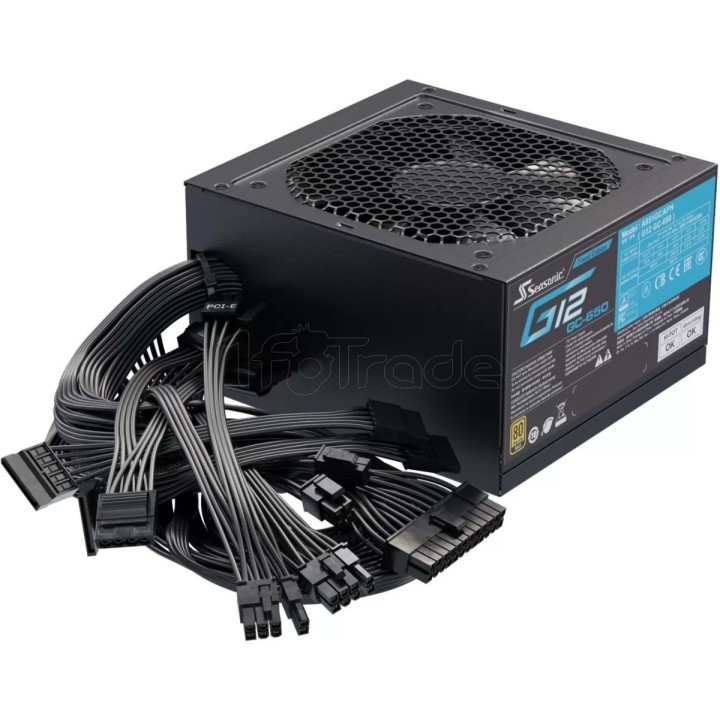 Alimentation ATX Seasonic G12 GC - 650W (Noir) | Ordiland