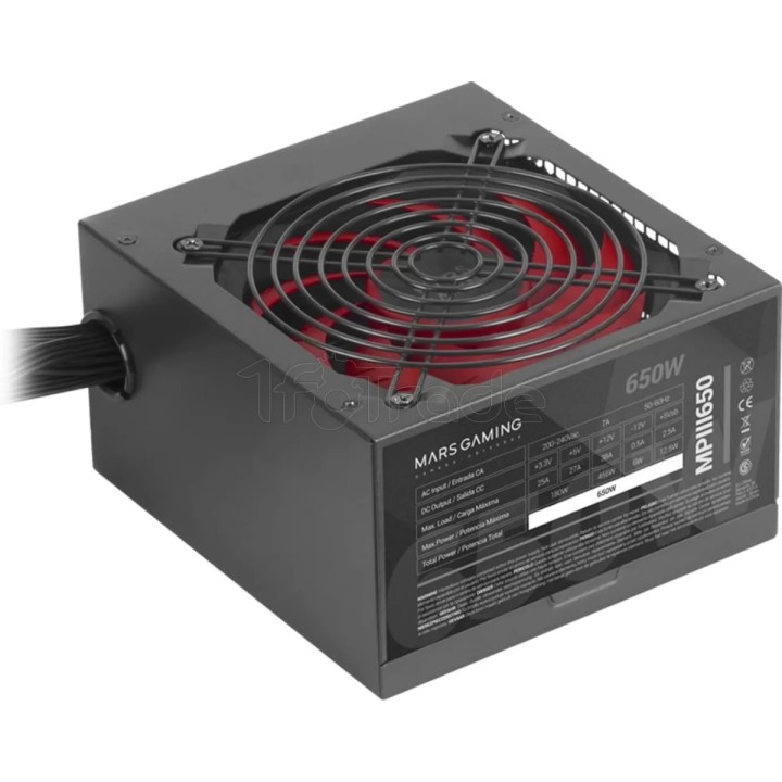 Alimentation ATX Mars Gaming MPIII - 650W (Noir/Rouge) | Ordiland