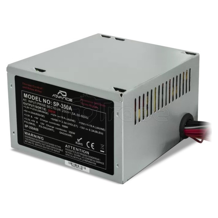 Alimentation ATX Advance SmartPower 350W nominale 80mm | Ordiland