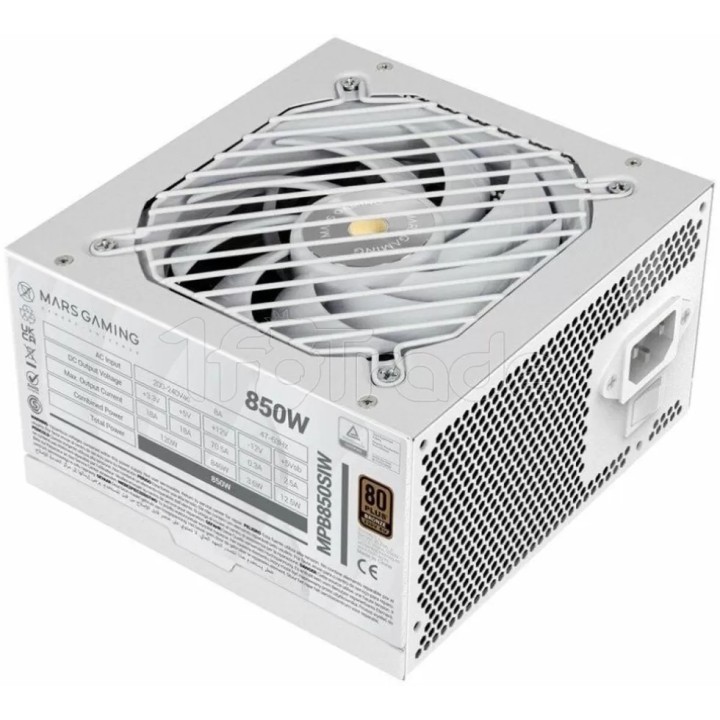 Alimentation ATX Mars Gaming MPB-SI - 850W (Blanc) | Ordiland