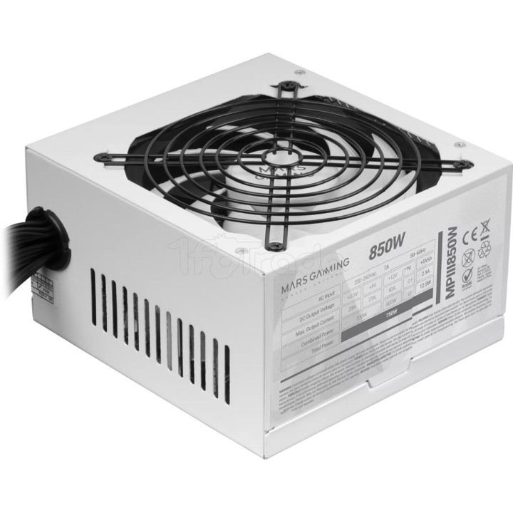 Alimentation ATX Mars Gaming MPIII - 850W (Blanc) | Ordiland