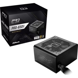 Alimentation ATX ASRock Pro-G - 650W (Noir) | Ordiland