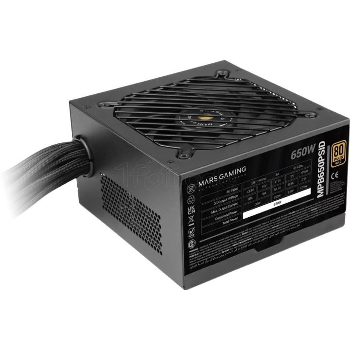 Alimentation ATX Mars Gaming MPB Pro SID - 650W (Noir) | Ordiland