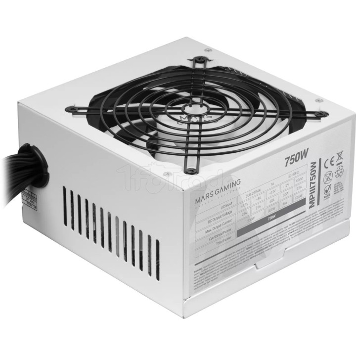 Alimentation ATX Mars Gaming MPIII - 750W (Blanc) | Ordiland