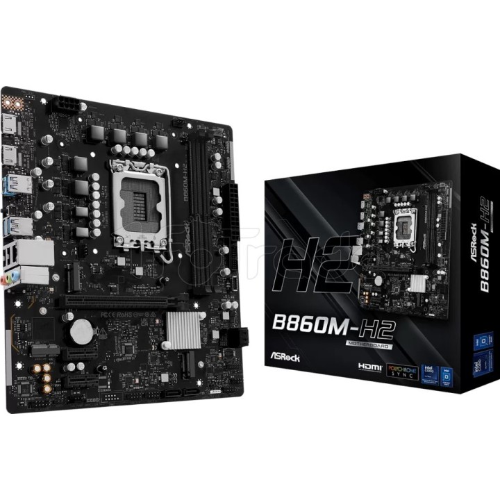 Carte mère ASRock B860M-H2 (Intel LGA 1851) Micro ATX | Ordiland