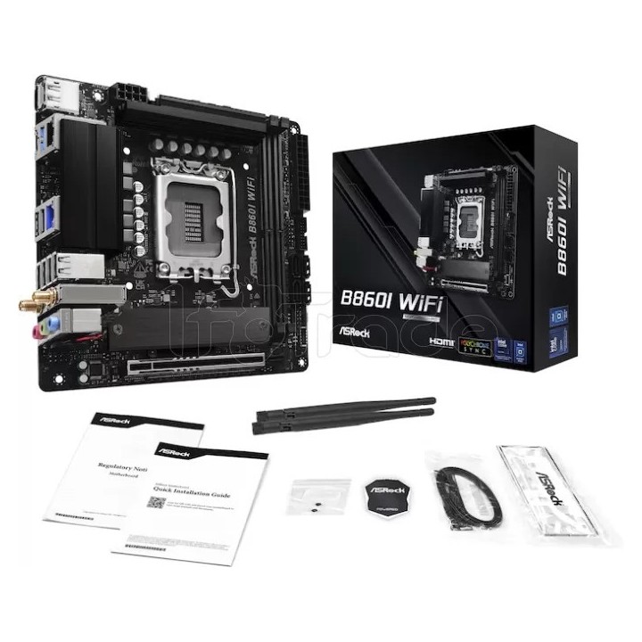 Carte mère ASRock B860I WiFi (Intel LGA 1851) Mini ITX | Ordiland