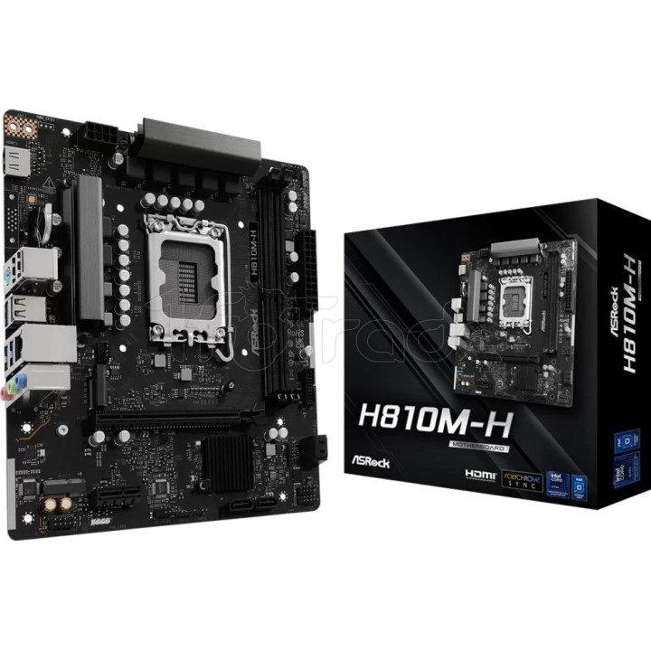 Carte mère ASRock H810M-H (Intel LGA 1851) Micro ATX | Ordiland
