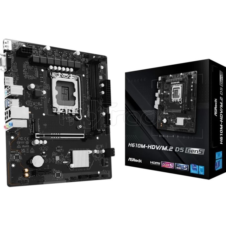 Carte mère ASRock H610M-HDV/M.2 D5 Gen5 (Intel LGA | Ordiland