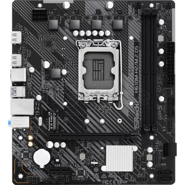 Carte mère ASRock H610M-H2/M.2 DDR5 (Intel LGA 1700) | Ordiland