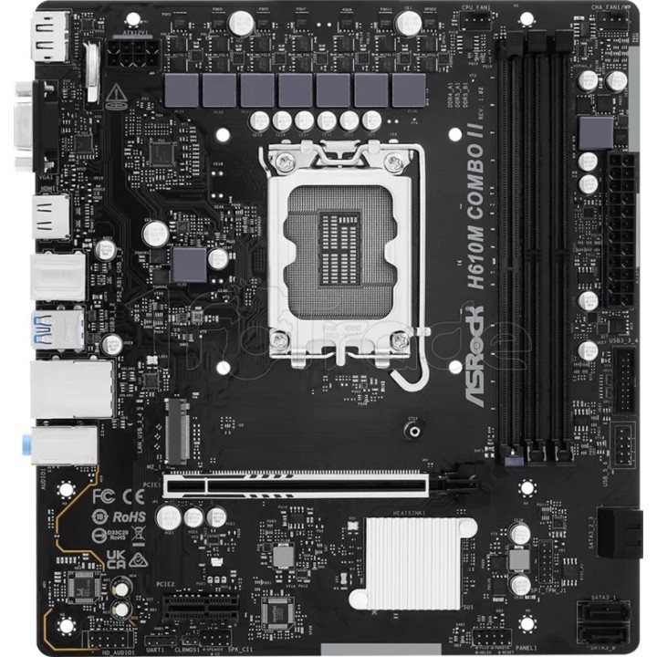 Carte mère ASRock H610M Combo II (Intel LGA 1700) | Ordiland