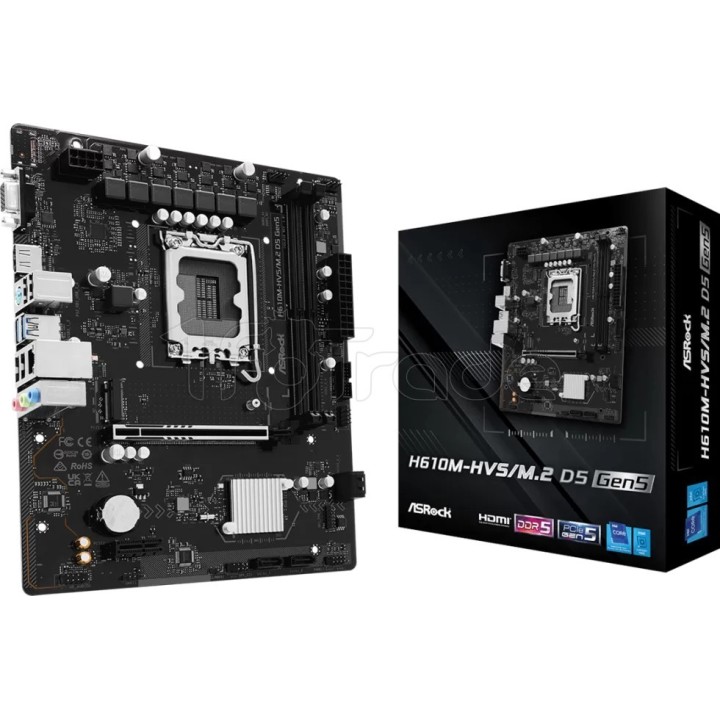 Carte mère ASRock H610M-HVS/M.2 D5 Gen5 (Intel LGA | Ordiland