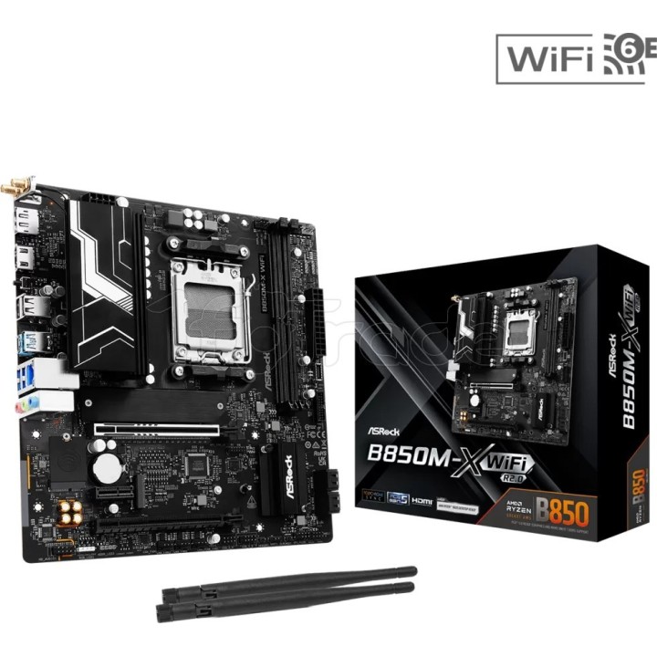 Carte mère ASRock B850M-X WiFi R2.0 (AMD AM5) Micro | Ordiland