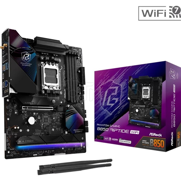 Carte mère ASRock B850 Phantom Gaming Riptide WiFi | Ordiland
