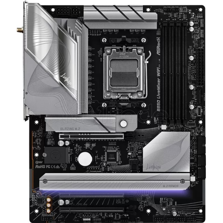 Carte mère ASRock B850 LiveMixer WiFi (AMD AM5) | Ordiland
