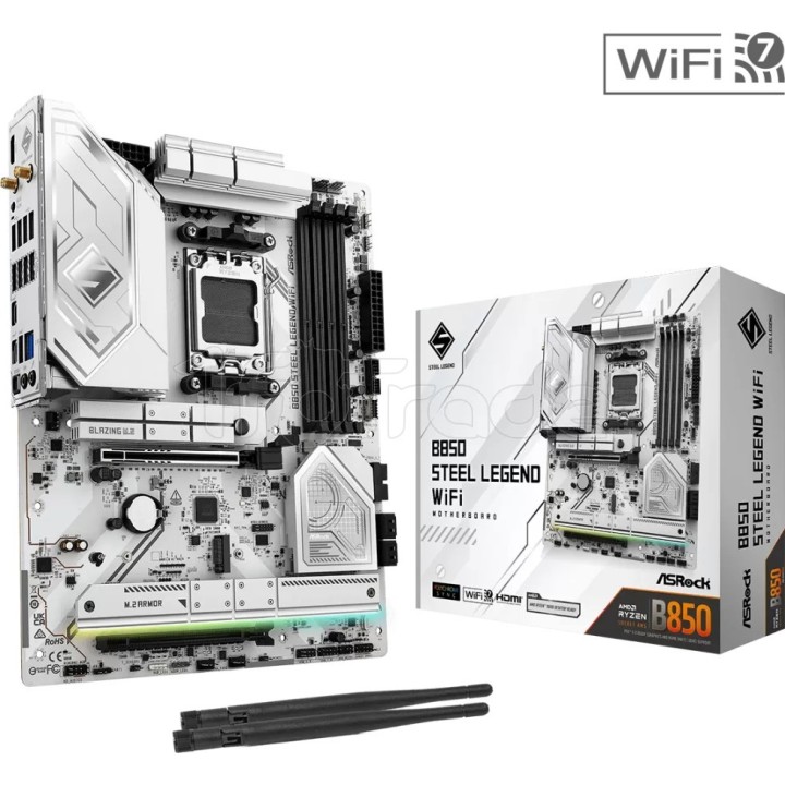 Carte mère ASRock B850 Steel Legend WiFi (AMD AM5) | Ordiland