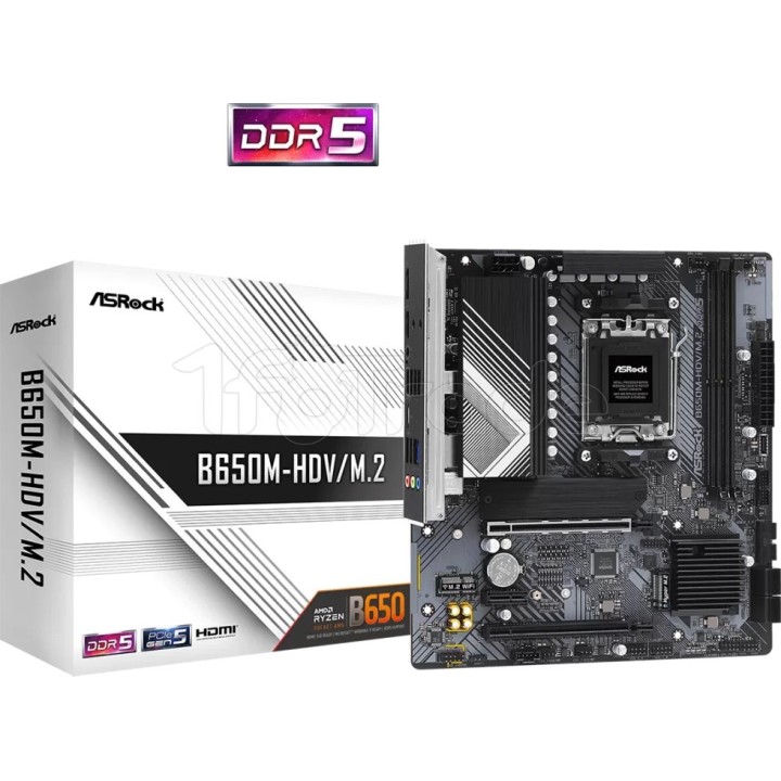 Carte mère ASRock B650M-HDV/M.2 (AM5) Micro ATX | Ordiland