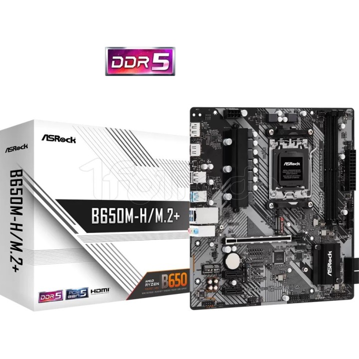 Carte mère ASRock B650M-H/M.2+ (AM5) Micro ATX | Ordiland