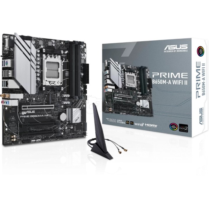 Carte mère Asus Prime B650M-A WiFi II (AM5) Micro ATX | Ordiland