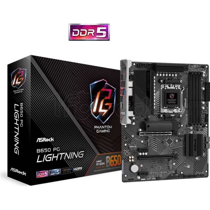 Carte mère ASRock B650 Phantom Gaming Lightning (AM5) | Ordiland