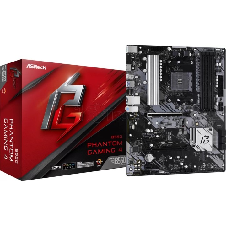 Carte mère ASRock B550 Phantom Gaming 4 (AM4) | Ordiland