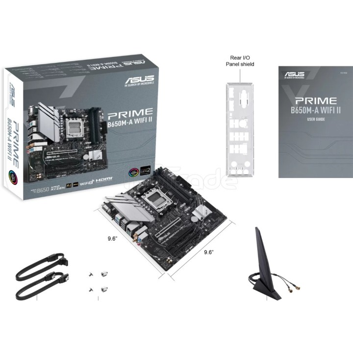 Carte mère Asus Prime B650M-A WiFi II (AM5) Micro ATX | Ordiland