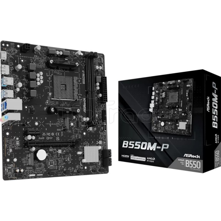 Carte mère ASRock B550M-P (AM4) Micro ATX | Ordiland