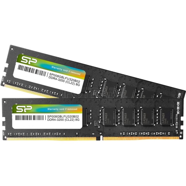 Mémoire 16Go (2x8Go) DIMM DDR4 Silicon Power 3200Mhz | Ordiland