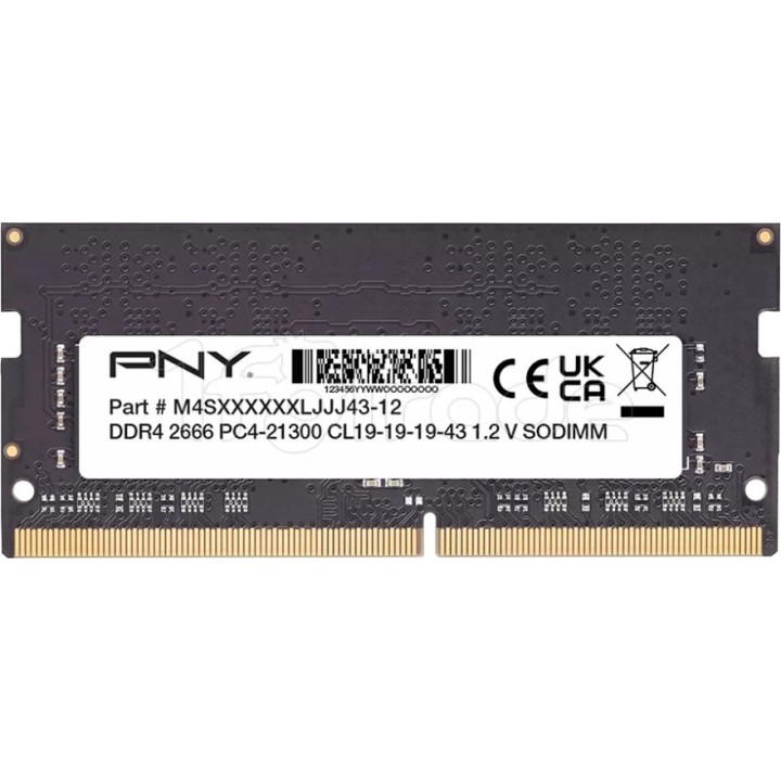 Mémoire 16Go SODIMM DDR4 PNY Performance 2666Mhz | Ordiland
