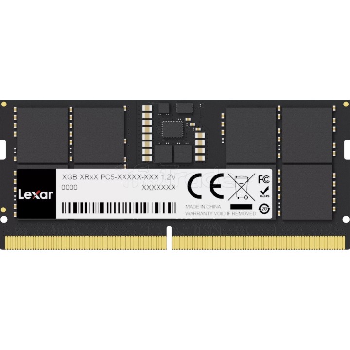 Mémoire 24Go SODIMM DDR5 Lexar 5600MHz (Noir) Version | Ordiland