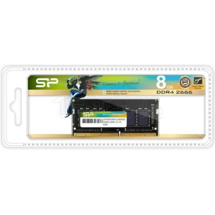 Mémoire 8Go SODIMM DDR4 Silicon Power 2666Mhz (Noir) | Ordiland