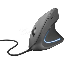 Souris filaire ergonomique Trust Verto (Noir) | Ordiland