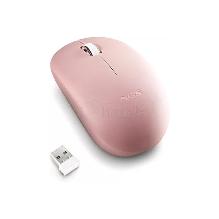 Souris sans fil NGS Fog Pro (Rose) | Ordiland