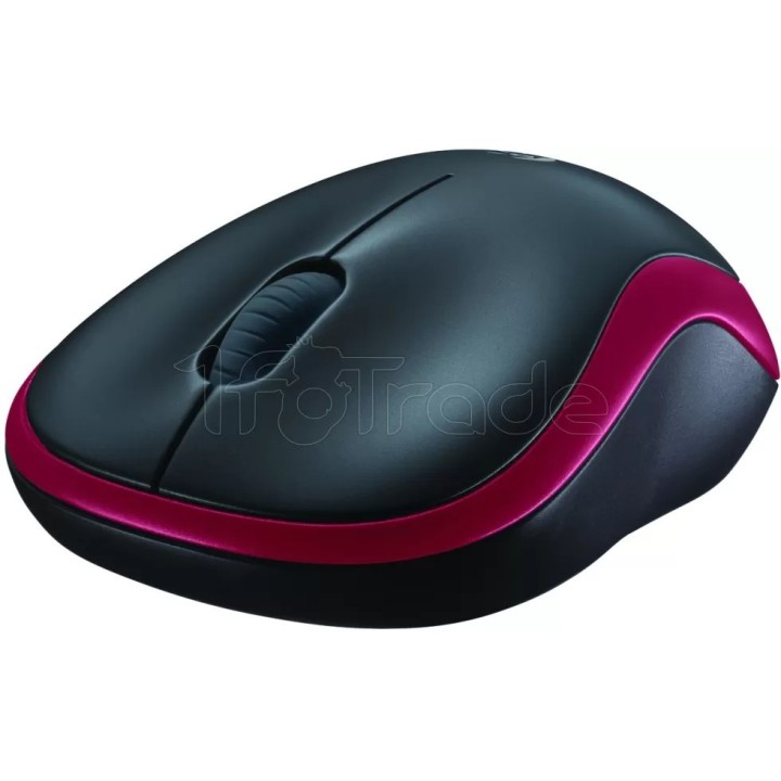Souris sans fil Logitech Cordless Laser M185 (Rouge) | Ordiland
