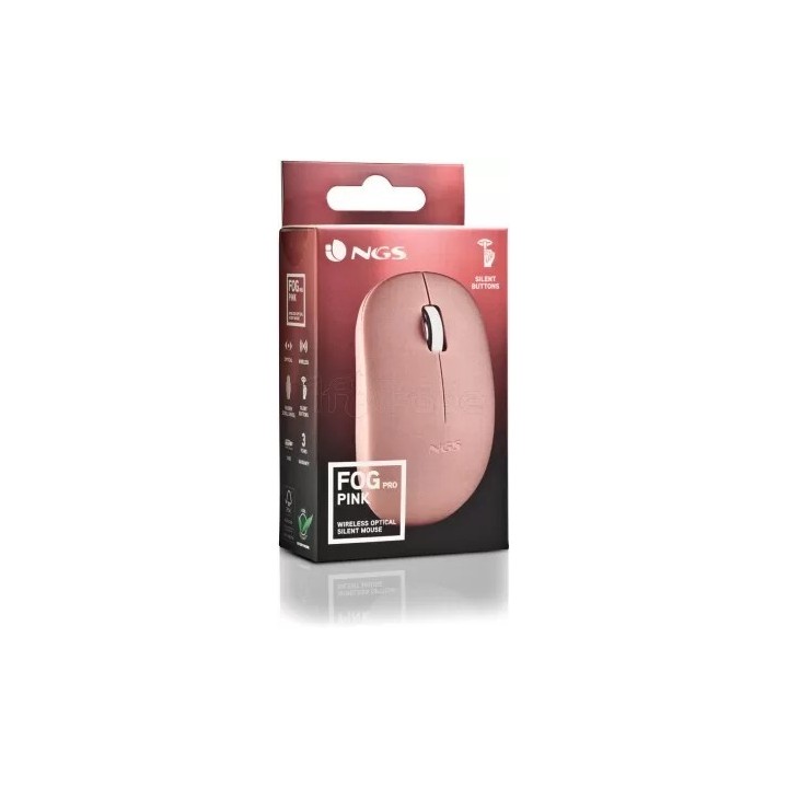Souris sans fil NGS Fog Pro (Rose) | Ordiland
