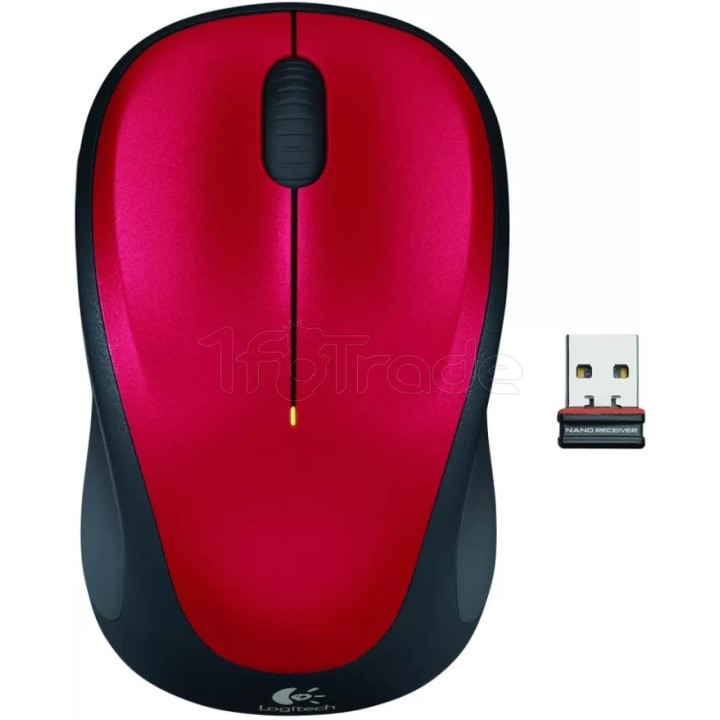 Souris sans fil Logitech Cordless Laser M235 (Rouge) | Ordiland