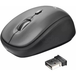Souris sans fil Trust Yvi + Silent (Noir) | Ordiland