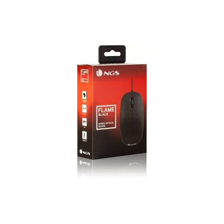 Souris filaire NGS Flame (Noir) | Ordiland