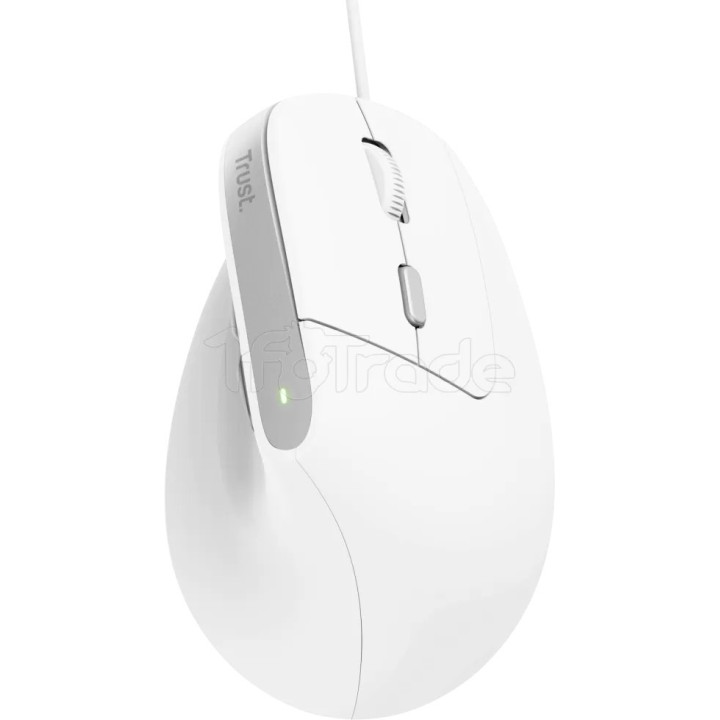 Souris filaire ergonomique Trust Bayo II (Blanc) | Ordiland
